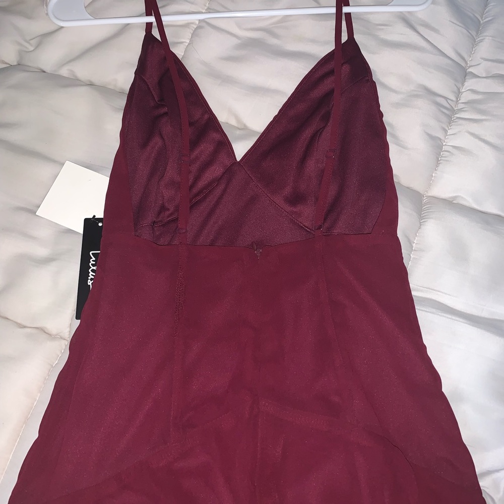 Burgundy maxi dress